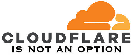 "Cloudflare non è un'opzione."