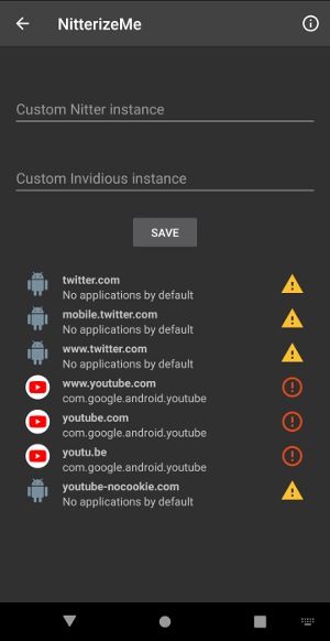 A simple interface to cusomize instances